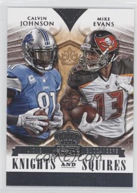 2014 Panini Crown Royale - Knights and Squires #KS4 - Calvin Johnson, Mike Evans