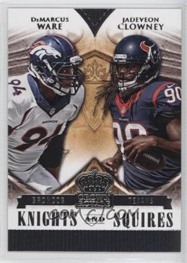 2014 Panini Crown Royale - Knights and Squires #KS8 - DeMarcus Ware, Jadeveon Clowney