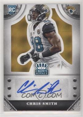 2014 Panini Crown Royale - Rookie Signatures - Gold Plaid #S-CS - Chris Smith /25