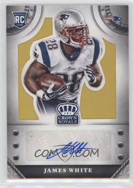 2014 Panini Crown Royale - Rookie Signatures - Gold #S-JW - James White /49