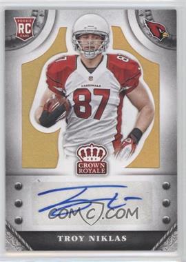 2014 Panini Crown Royale - Rookie Signatures - Gold #S-TN - Troy Niklas /25