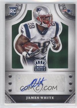 2014 Panini Crown Royale - Rookie Signatures - Green Plaid #S-JW.1 - James White /5