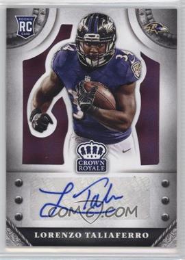 2014 Panini Crown Royale - Rookie Signatures - Purple Plaid #S-LT - Lorenzo Taliaferro /10