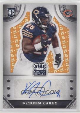 2014 Panini Crown Royale - Rookie Signatures - Retail Jersey Number #S-KC - Ka'Deem Carey /25