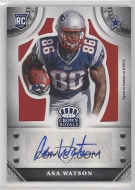 2014 Panini Crown Royale - Rookie Signatures - Retail Red #S-AW - Asa Watson /25