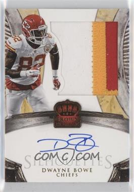 2014 Panini Crown Royale - Silhouettes Autographs - Gold #SI-BO - Dwayne Bowe /10