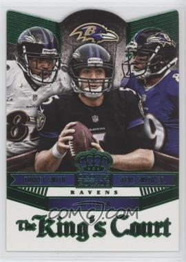 2014 Panini Crown Royale - The King's Court - Green #KC19 - Joe Flacco, Steve Smith Sr., Torrey Smith