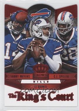 2014 Panini Crown Royale - The King's Court - Red #KC16 - C.J. Spiller, EJ Manuel, Sammy Watkins