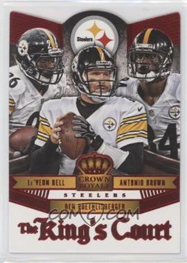 2014 Panini Crown Royale - The King's Court - Red #KC21 - Ben Roethlisberger, Le'Veon Bell, Antonio Brown