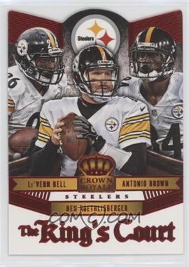 2014 Panini Crown Royale - The King's Court - Red #KC21 - Ben Roethlisberger, Le'Veon Bell, Antonio Brown