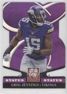 2014 Panini Elite - [Base] - Status Die-Cut #54 - Greg Jennings /15