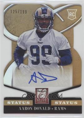 2014 Panini Elite - [Base] - Status Gold Die-Cut #101 - Rookie - Aaron Donald /199