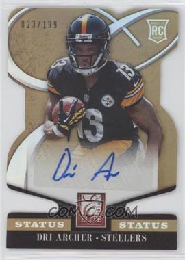 2014 Panini Elite - [Base] - Status Gold Die-Cut #134 - Rookie - Dri Archer /199