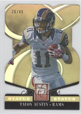 2014 Panini Elite - [Base] - Status Gold Die-Cut #91 - Tavon Austin /49