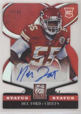 2014 Panini Elite - [Base] - Status Red Die-Cut #129 - Rookie - Dee Ford /49