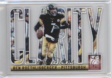 2014 Panini Elite - Clarity #10 - Ben Roethlisberger