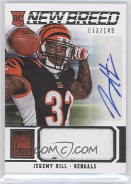 2014 Panini Elite - New Breed Materials - Signatures #21 - Jeremy Hill /149