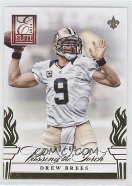 2014 Panini Elite - Passing the Torch - Gold #4 - Drew Brees, Peyton Manning /49