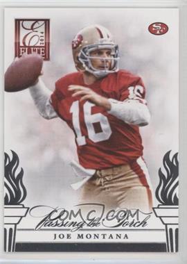 2014 Panini Elite - Passing the Torch - Silver #6 - Colin Kaepernick, Joe Montana