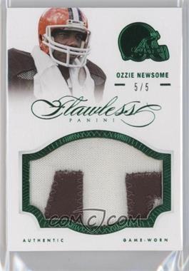 2014 Panini Flawless - Patches - Emerald #18 - Ozzie Newsome /5