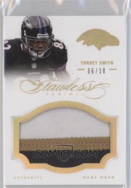 2014 Panini Flawless - Patches - Gold #65 - Torrey Smith /10