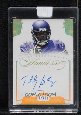 2014 Panini Flawless - Rookie Autographs - Gold #10 - Teddy Bridgewater /10 [Uncirculated]