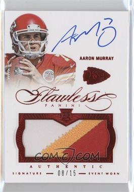 2014 Panini Flawless - Rookie Patches Autographs - Ruby #19 - Aaron Murray /15