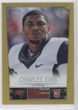 2014 Panini Hot Rookies - [Base] - Fat Pack Rookies Gold Prizm #350 - Charles Sims /10