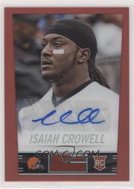 2014 Panini Hot Rookies - [Base] - Fat Pack Rookies Red Prizm Signatures #413 - Isaiah Crowell /50