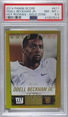 2014 Panini Hot Rookies - [Base] - Gold Zone #411 - Odell Beckham Jr. /50 [PSA 8.5 NM‑MT+]