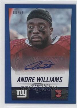 2014 Panini Hot Rookies - [Base] - Rookie Signatures Blue #336 - Andre Williams /75