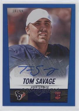 2014 Panini Hot Rookies - [Base] - Rookie Signatures Blue #385 - Tom Savage /99