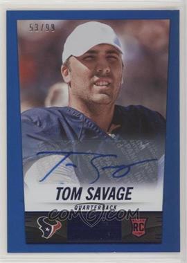 2014 Panini Hot Rookies - [Base] - Rookie Signatures Blue #385 - Tom Savage /99