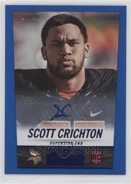 2014 Panini Hot Rookies - [Base] - Rookie Signatures Blue #419 - Scott Crichton /99