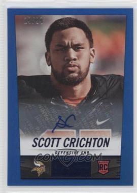 2014 Panini Hot Rookies - [Base] - Rookie Signatures Blue #419 - Scott Crichton /99