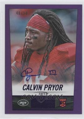 2014 Panini Hot Rookies - [Base] - Rookie Signatures Purple #348 - Calvin Pryor /50