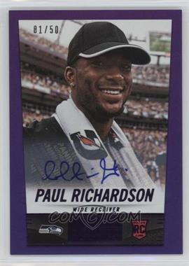 2014 Panini Hot Rookies - [Base] - Rookie Signatures Purple #412 - Paul Richardson /50