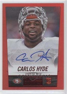 2014 Panini Hot Rookies - [Base] - Rookie Signatures Red #349 - Carlos Hyde /50