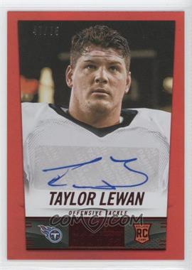 2014 Panini Hot Rookies - [Base] - Rookie Signatures Red #425 - Taylor Lewan /75