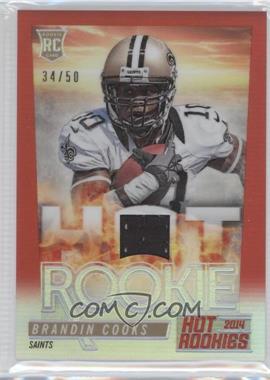 2014 Panini Hot Rookies - Fat Pack Hot Rookies - Red Prizm Materials #HR-BC - Brandin Cooks /50