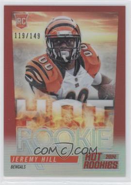 2014 Panini Hot Rookies - Fat Pack Hot Rookies - Red Prizm #HR-JH - Jeremy Hill /149