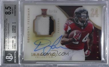 2014 Panini Immaculate Collection - [Base] - Acetate Numbers #131 - Devonta Freeman /33 [BGS 8.5 NM‑MT+]