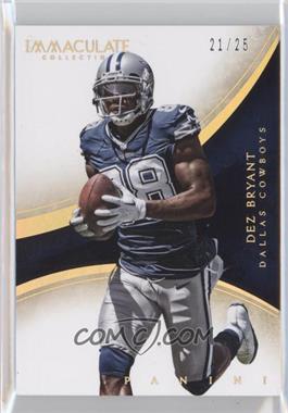 2014 Panini Immaculate Collection - [Base] - Gold #98 - Dez Bryant /25