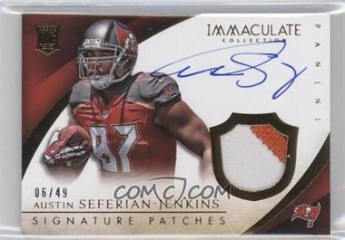2014 Panini Immaculate Collection - [Base] - Rookie Horizontal Signature Patches #113 - Austin Seferian-Jenkins /49