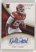 Rookie Autographs - Dee Ford #/49