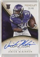 Rookie Autographs - Jerick McKinnon #/49