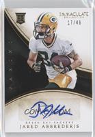 Rookie Autographs - Jared Abbrederis #/49