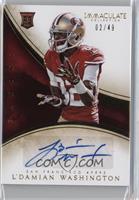 Rookie Autographs - L'Damian Washington #/49