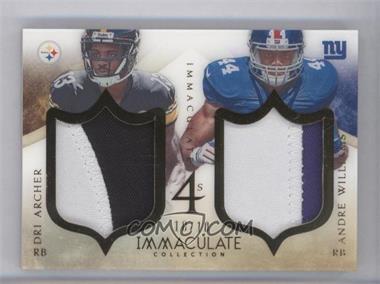 2014 Panini Immaculate Collection - Fours - Patches #I4-RB2 - Andre Williams, Charles Sims, Devonta Freeman, Dri Archer /10