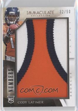 2014 Panini Immaculate Collection - Numbers #IM-CL - Cody Latimer /50